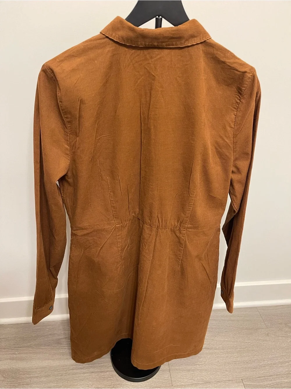 J. Crew Corduroy Button-Front Dress in Chestnut Brown Size 14